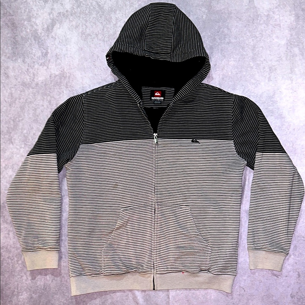 QUICKSILVER Striped Zip-up Jacket